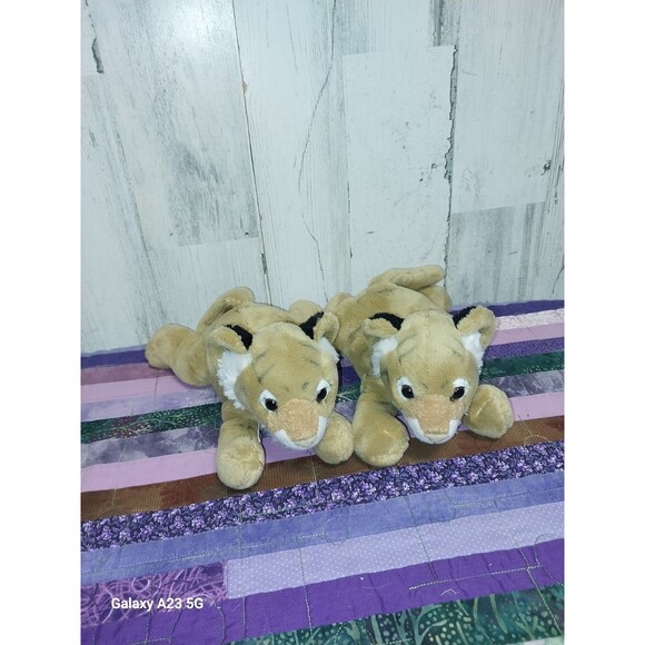 Wildlife Artists Tiger Plush Pair 6" - Picture 1 of 8